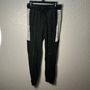 Black and white stripe sweats